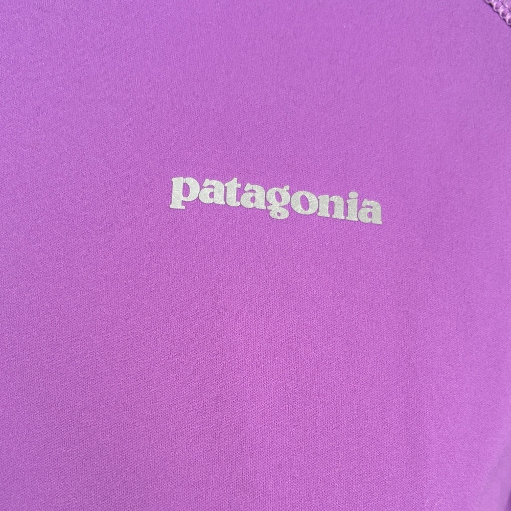 Patagonia Women's Polartec Base Layer Purple and Gray Jacket Size medium - Picture 2 of 11